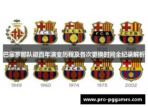 巴塞罗那队徽百年演变历程及各次更换时间全纪录解析