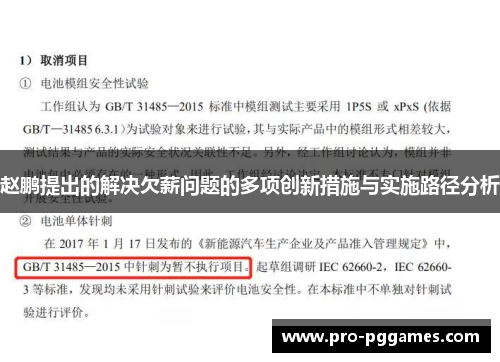 赵鹏提出的解决欠薪问题的多项创新措施与实施路径分析 赵鹏提出的解决欠薪问题的多项创新措施与实施路径分析